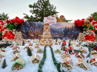 🎄✨ Una tarde mágica en el Festival del Café.
Nuestros estudiantes de Gastronomía Hermosillo crearon una hermosa Villa Navideña con casitas de jengibre hechas con todo su talento y dedicación. 🏠🎅🏼

¡Gracias a todos los que nos acompañaron! #gastronomíaUVA #RapacesEnAcción