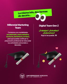 Diferente lenguaje, misma excelencia Vizcaya 🫵🤓 #universidadvizcaya #millennial #genz