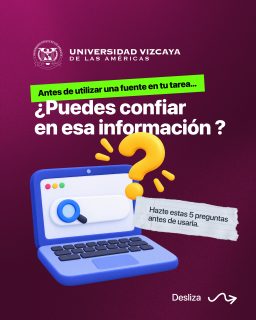 Investigar no significa acumular enlaces. 🔗
Conoce las maneras más prácticas y efectivas para corroborar tu información.

🧠 Guarda este carrusel para tu próxima tarea y compártelo con tu real de la uni 🤓

#tipsdeestudiantes #universidadvizcaya